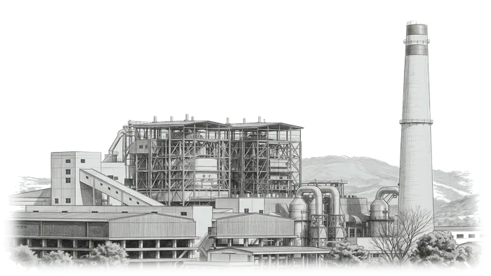 Illustration of the Tigyit coal-fired power plant in Shan State, the source of MNA's fly ash